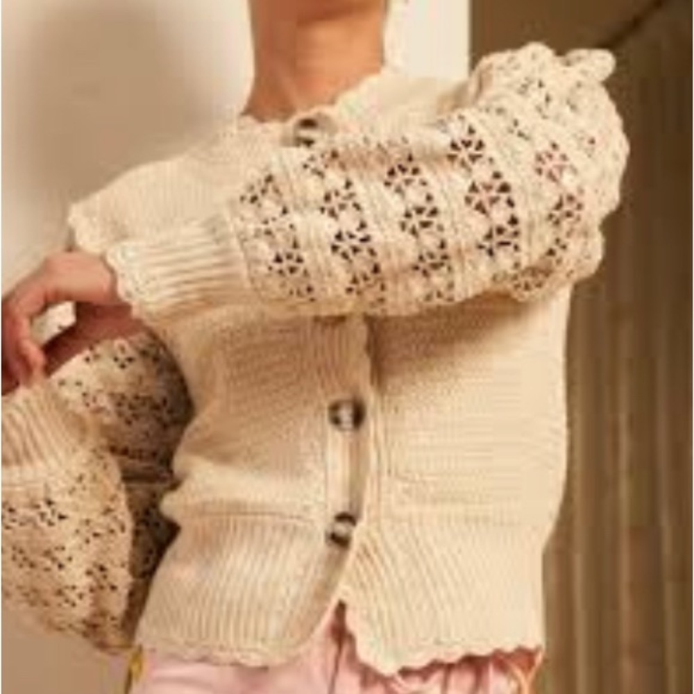 HANNAH crochet made cardigan